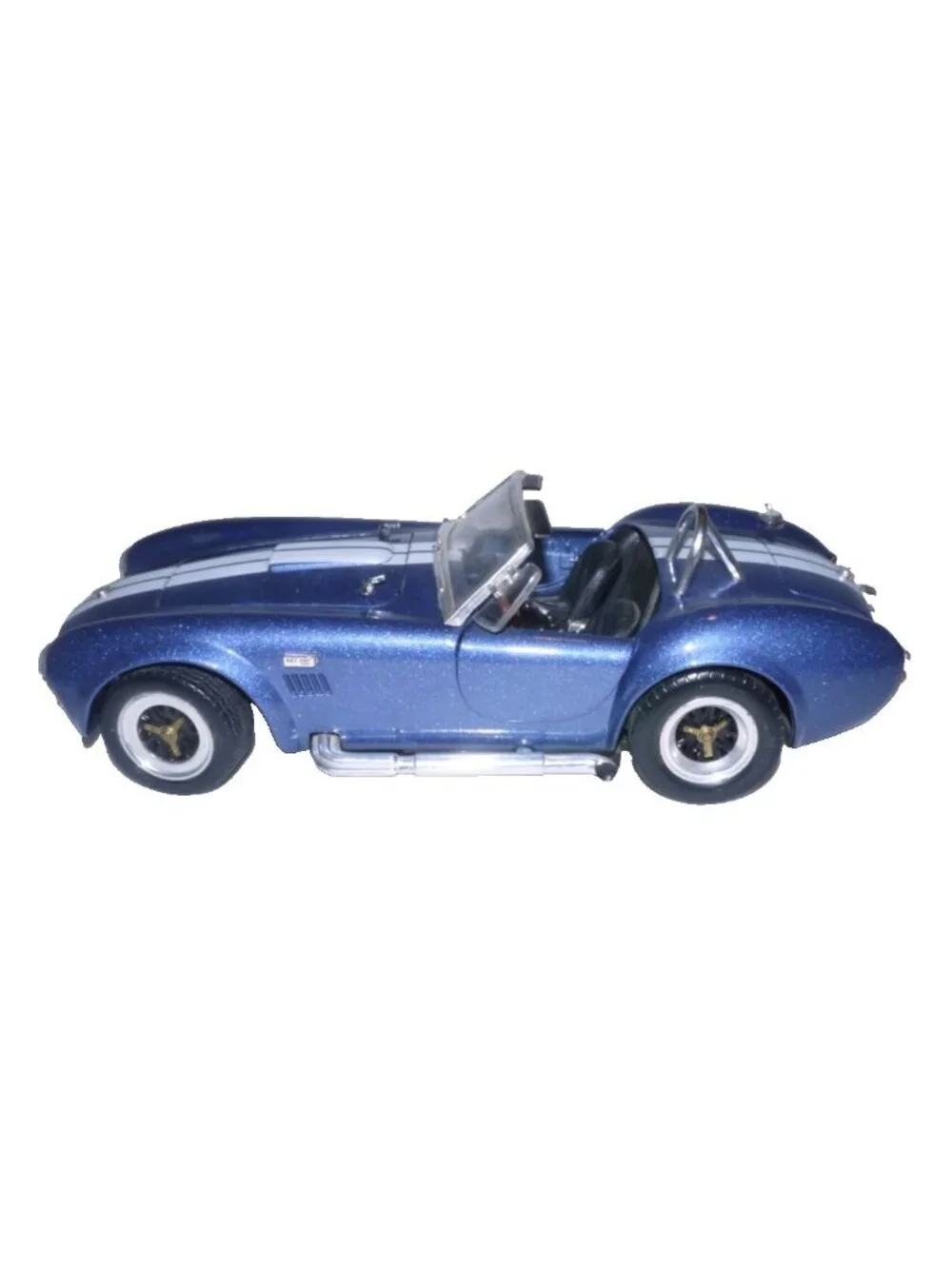 Road Tough blue diecast Shelby Cobra 427 S/C convertible 1/18 scale model car